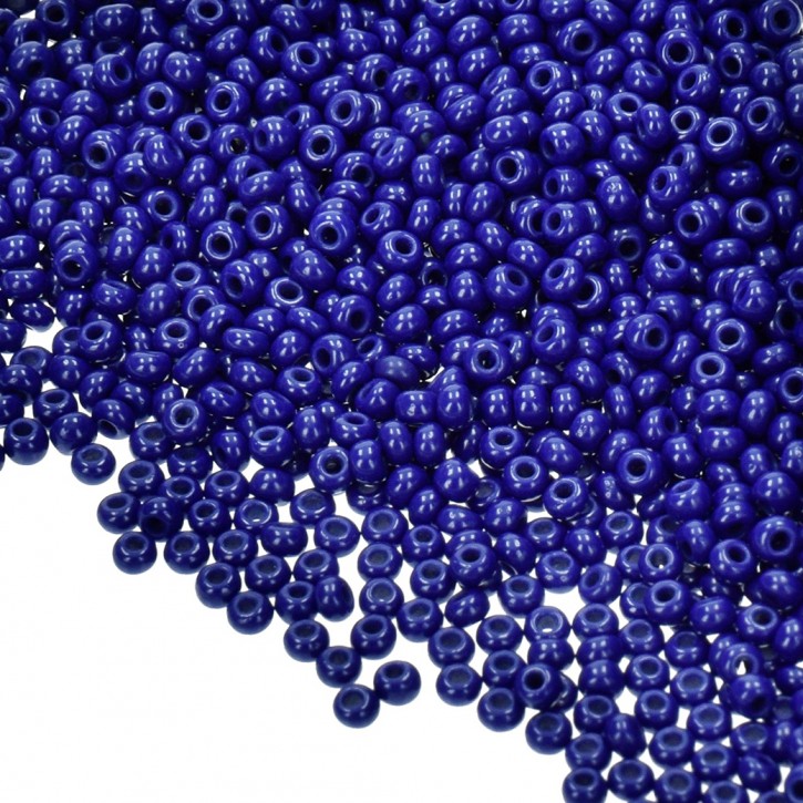 Indianerperlen opak, ø 2,6 mm, 17 g, blau