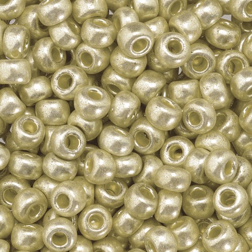 Indianerperlen metallic, ø 3,5 mm, 17 g, silber