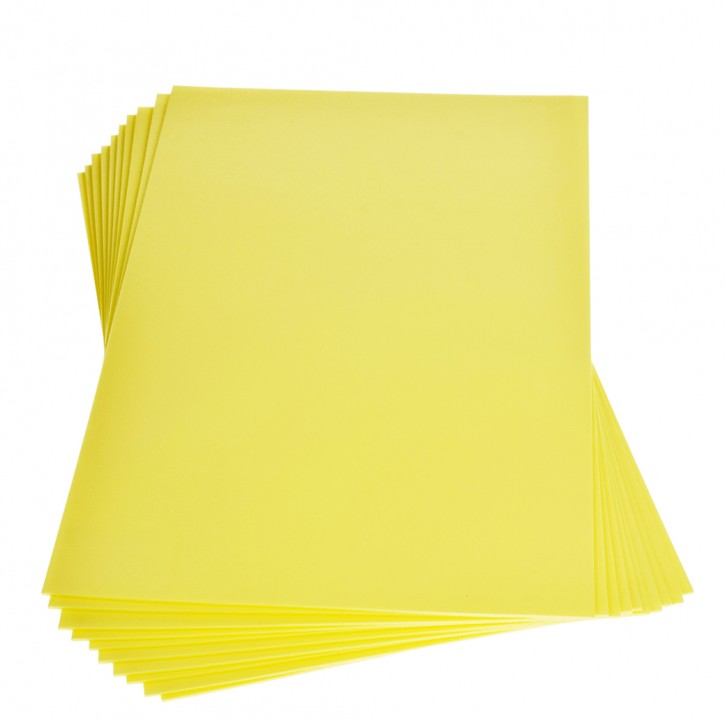 Moosgummiplatte, 200 x 300 x 2 mm, gelb
