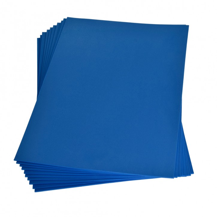 Moosgummiplatte, 200 x 300 x 2 mm, blau