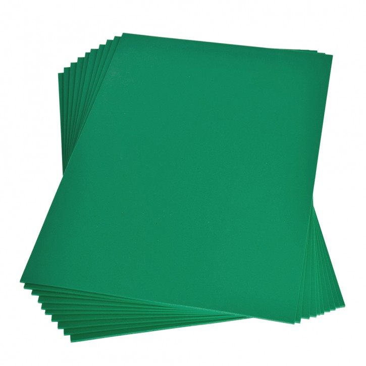 Moosgummiplatte, 200 x 300 x 2 mm, hellgrün