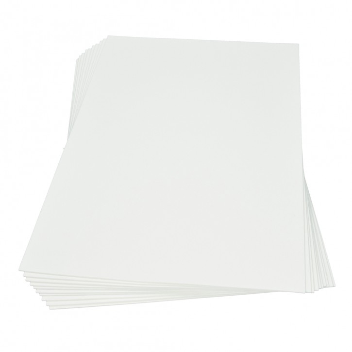 Moosgummiplatte, 300 x 450 x 2 mm, weiß