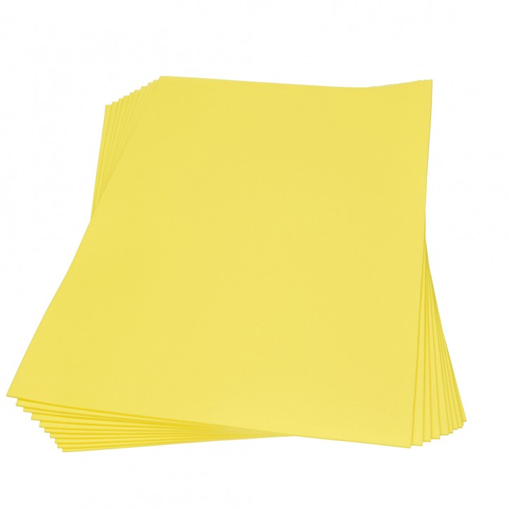 Moosgummiplatte, 300 x 450 x 2 mm, gelb