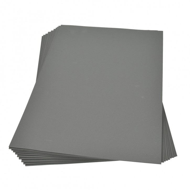 Moosgummiplatte, 300 x 450 x 2 mm, grau