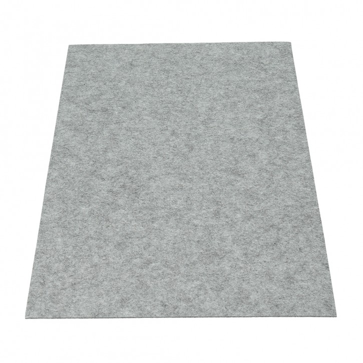 Filzplatte, für Dekorationen, 30 x 45 cm x ~3,0 mm, ~450 g/m², grau meliert
