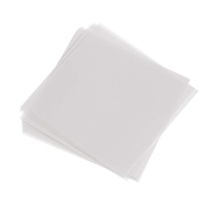Transparentpapier, 10 x 10 cm, 32 Blatt - 100 g/m², weiß