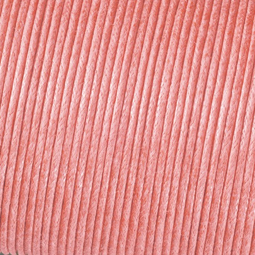 Baumwollkordel gewachst, ø 1 mm, rosa