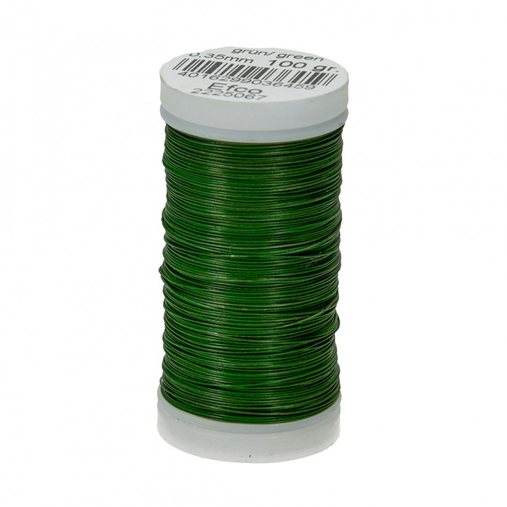 Bindedraht-Eisen, 0,35 mm, 100 g / ~ 120 m, grün