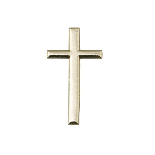 Wachsdekor, Kreuz, 22 x 40 mm, 1 Stk., gold glänzend