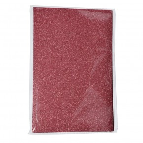 Moosgummiplatte Glitter, 200 x 300 x 2 mm, rosa