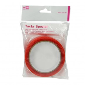 Tacky Spezial Doppelklebeband, 24 mm, 10 m, transparent